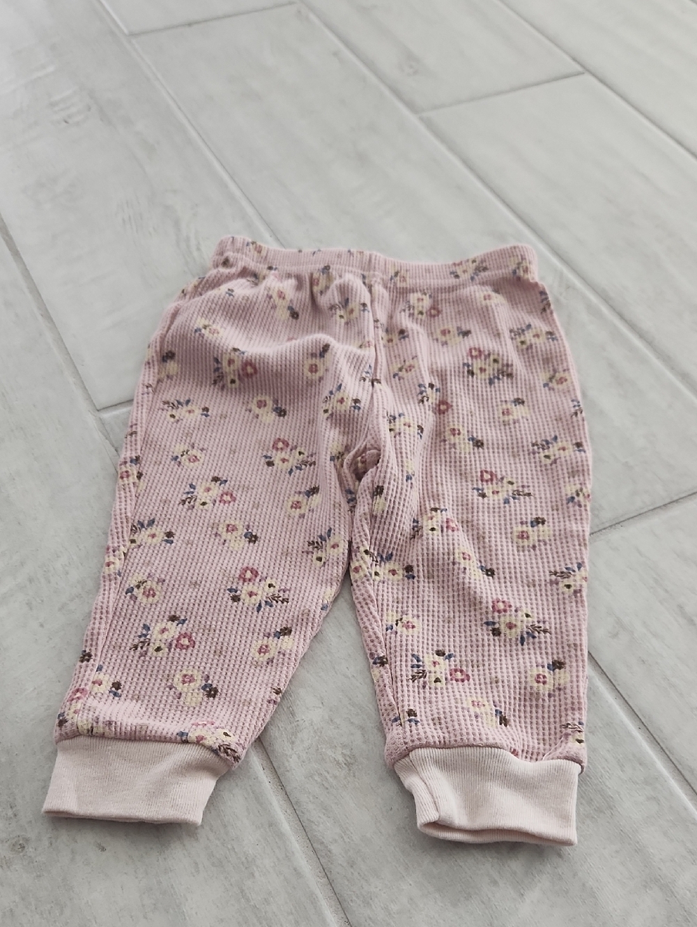 🐻 chick pea Blush Pink Floral Thermal Pants